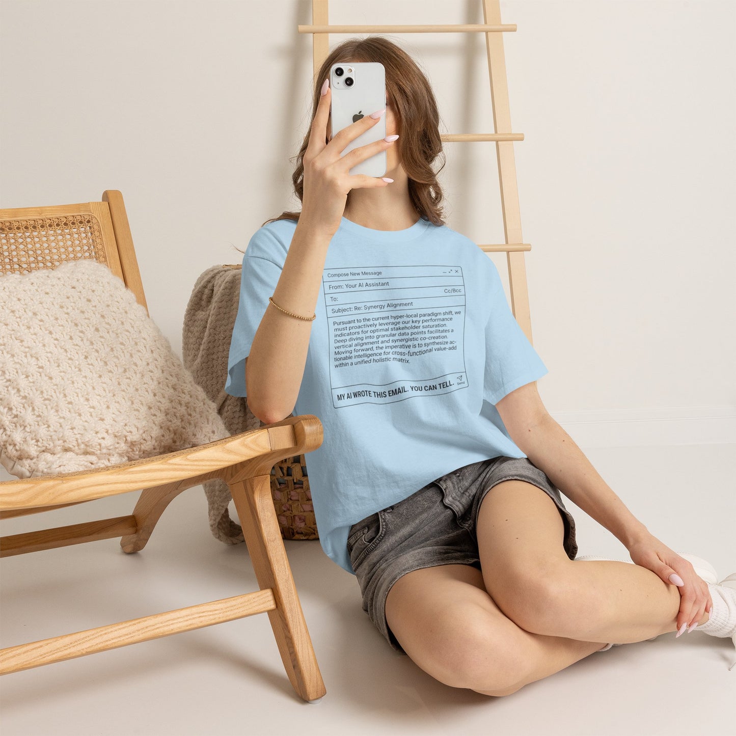 T-Shirt — Minimalist ‘My AI Wrote This Email, You Can Tell’ Tech Graphic Tee