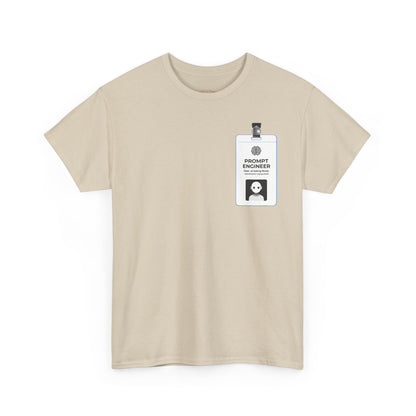Pocket ID Badge Design "Prompt Engineer" Tee