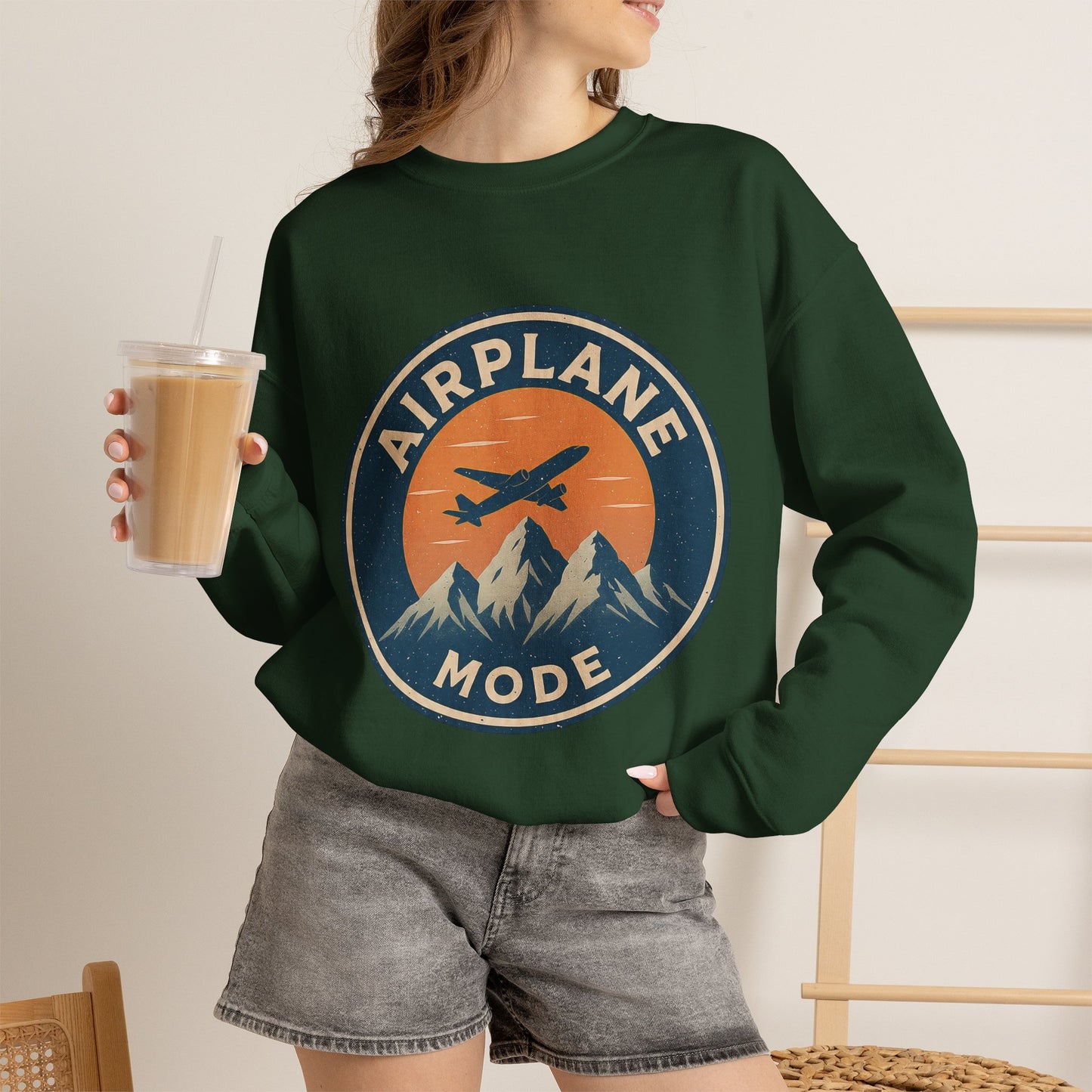 Airplane Mode Crewneck Sweatshirt