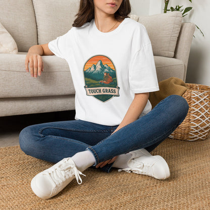 Vintage Mountain Patch Touch Grass Tee