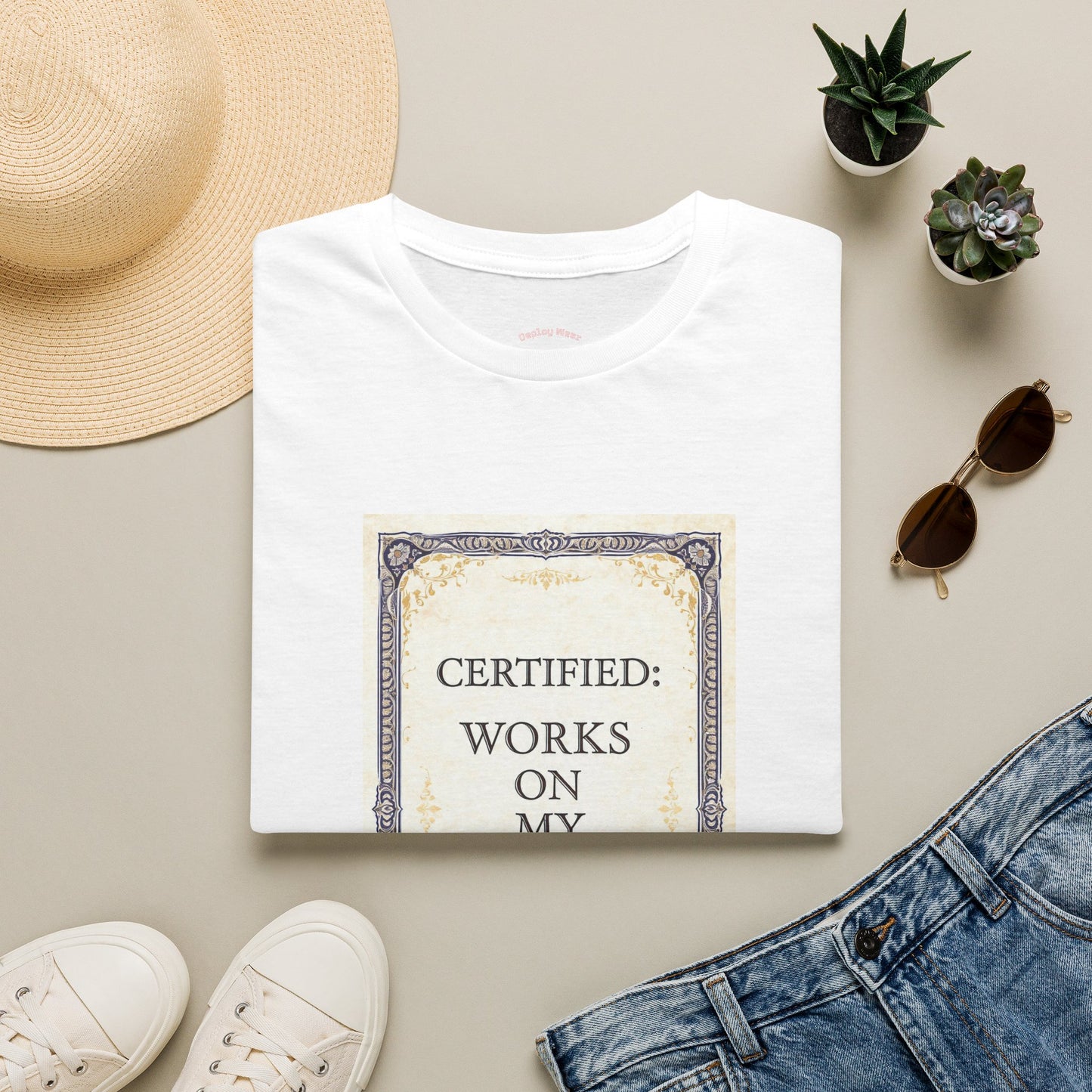 Certified: Works On My Machine Funny Dev Tee