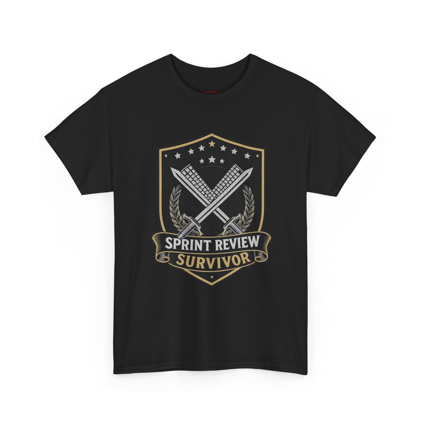 Sprint Review Survivor Scrum Badge Tee