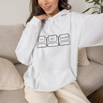 Three Keyboard Keys Design Hoodie