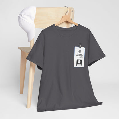 Pocket ID Badge Design "Prompt Engineer" Tee