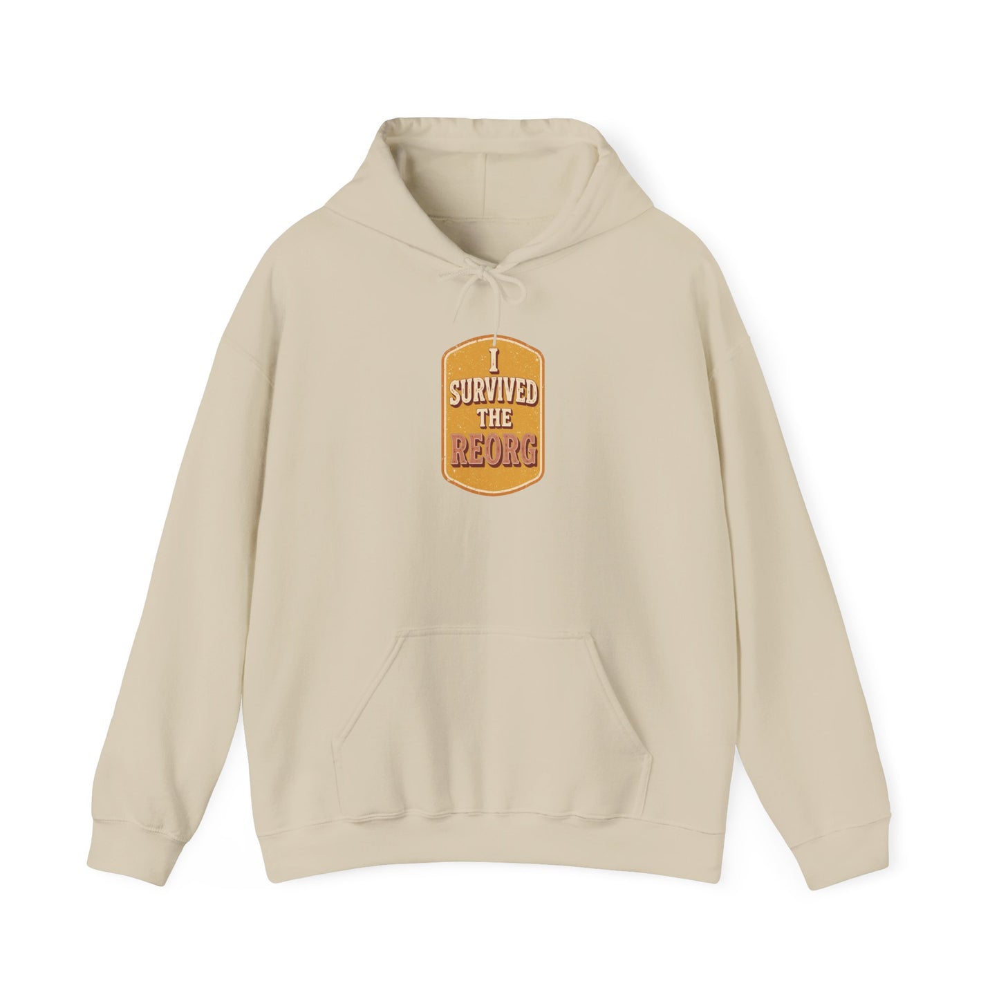 I Survived the Reorg Retro Patch Crewneck Hoodie