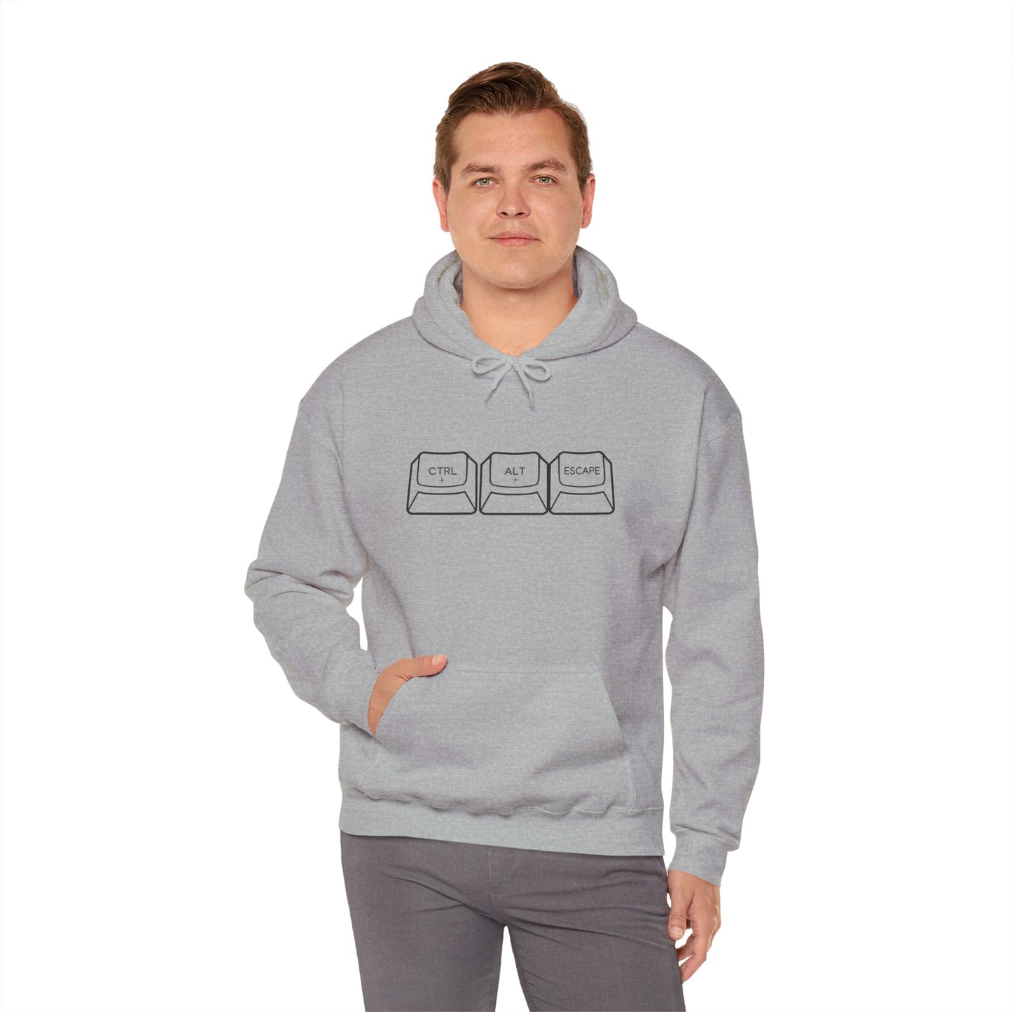 Three Keyboard Keys Design Hoodie