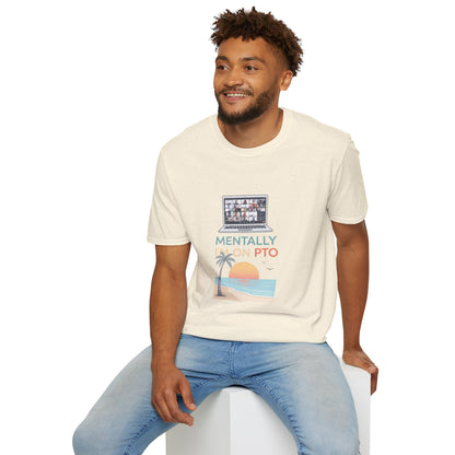 Mentally I’m On PTO Virtual Meeting Vacation Tee