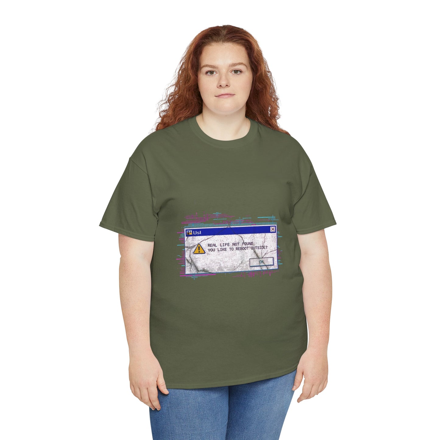 Windows Error Popup Glitch Art Tee