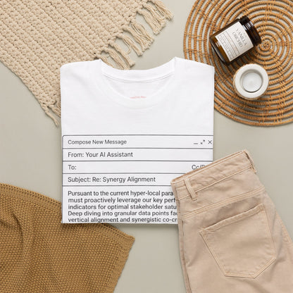 T-Shirt — Minimalist ‘My AI Wrote This Email, You Can Tell’ Tech Graphic Tee
