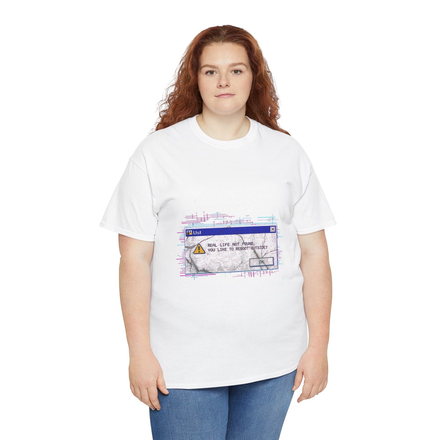 Windows Error Popup Glitch Art Tee