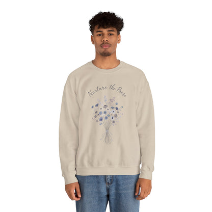 Nurture the Peace Floral Sweatshirt