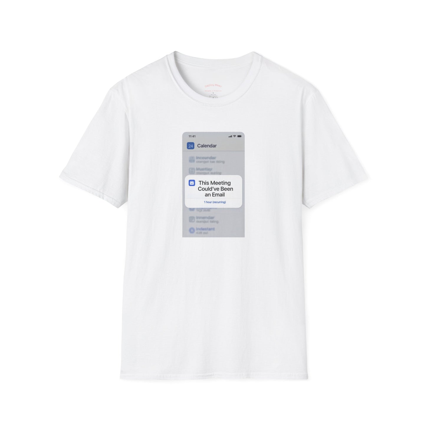 This Meeting Could've Been an Email Calendar Pop-Up Tee