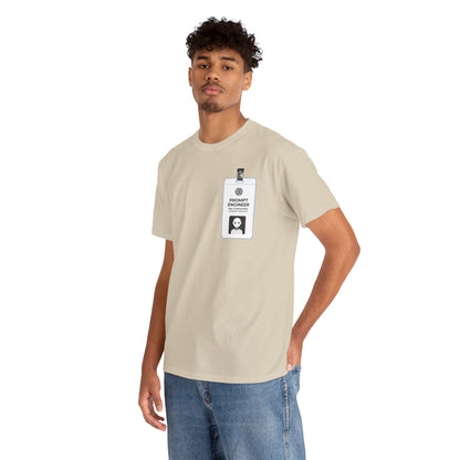 Pocket ID Badge Design "Prompt Engineer" Tee