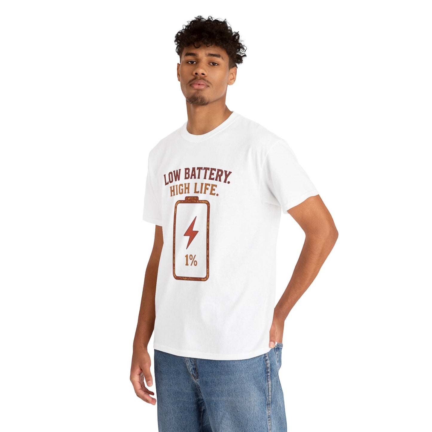 Low Battery, High Life Tee