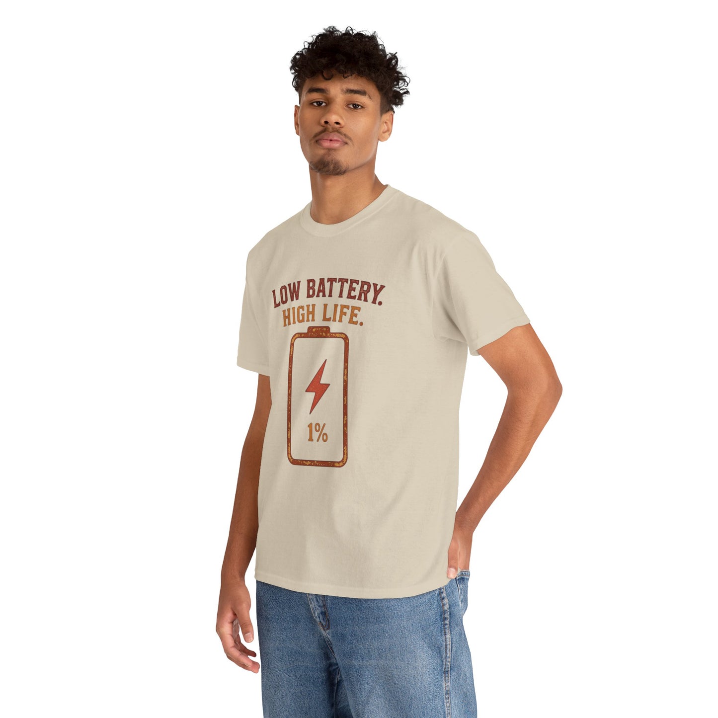 Low Battery, High Life Tee
