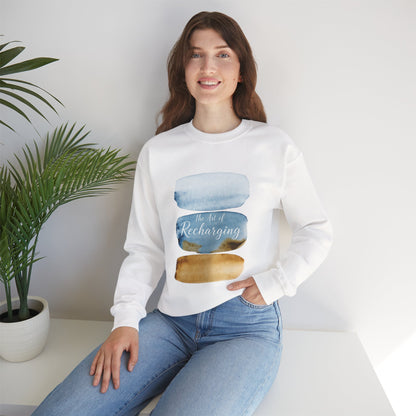 The Art of Recharging Watercolor Sweatshirt