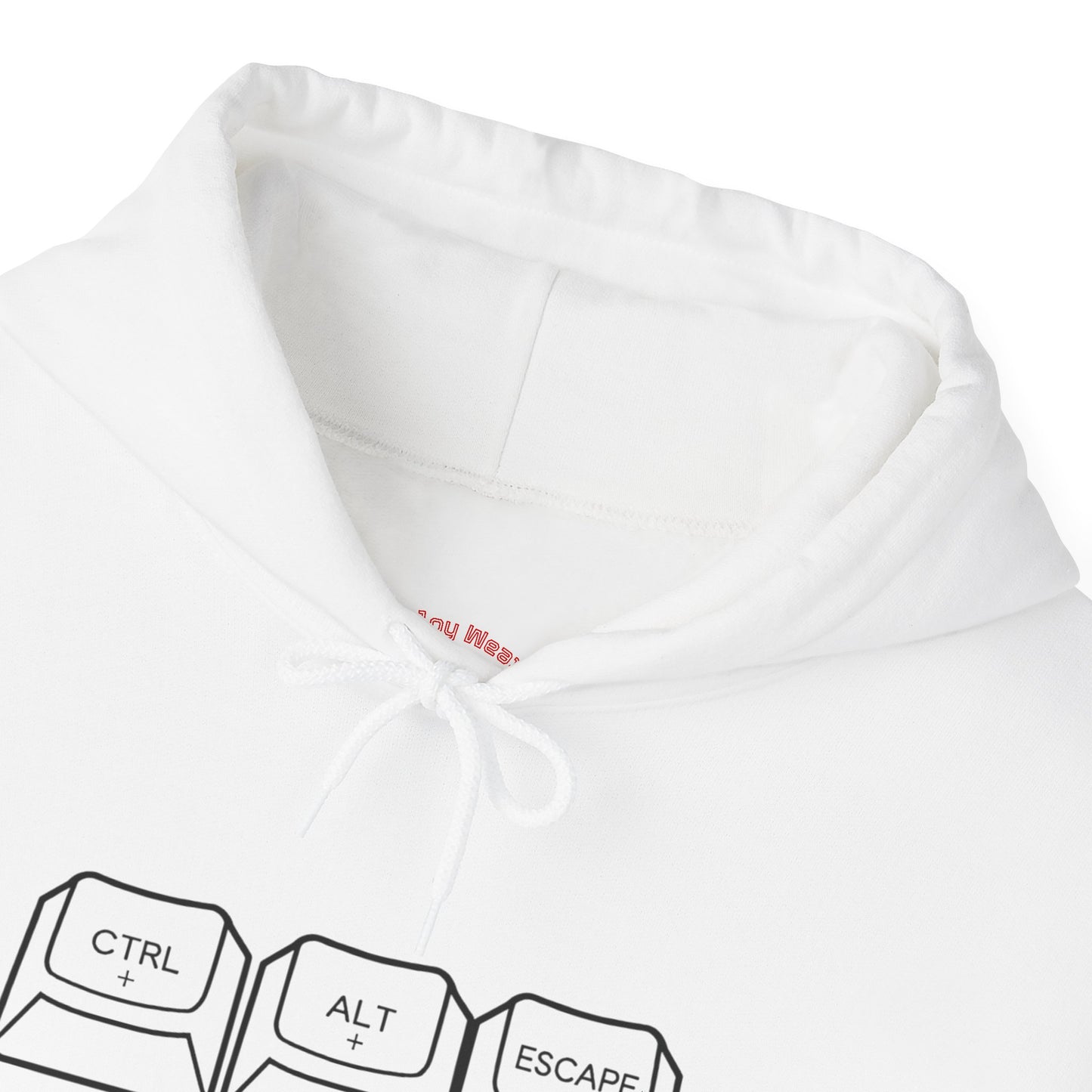 Three Keyboard Keys Design Hoodie