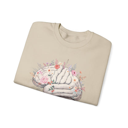 Digital Detox - Brain Floral Sweatshirt