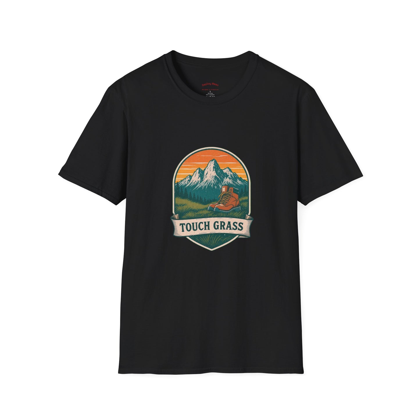Vintage Mountain Patch Touch Grass Tee