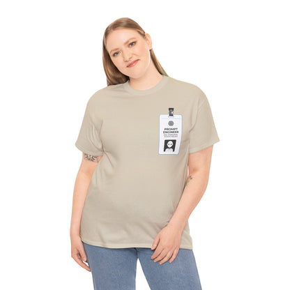 Pocket ID Badge Design "Prompt Engineer" Tee