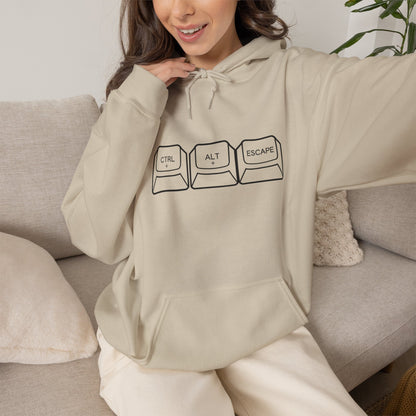Three Keyboard Keys Design Hoodie