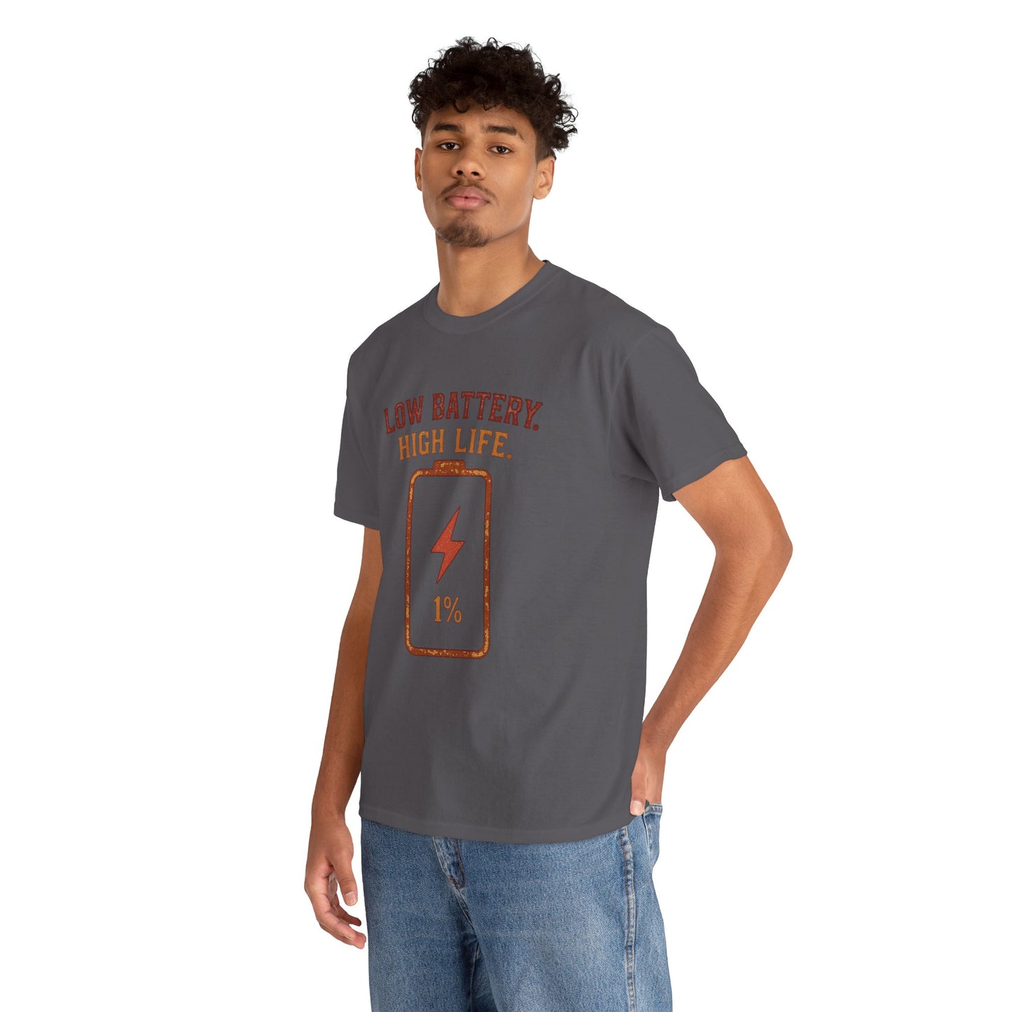 Low Battery, High Life Tee