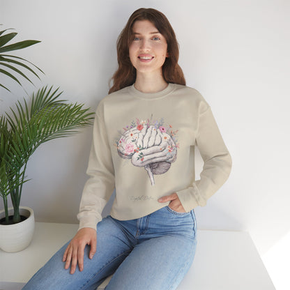 Digital Detox - Brain Floral Sweatshirt