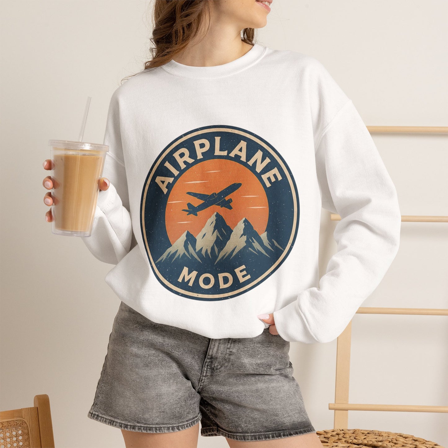Airplane Mode Crewneck Sweatshirt